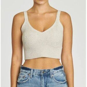 Pistola Lorelei Bralette Heather Stone Cropped Tank Size M
